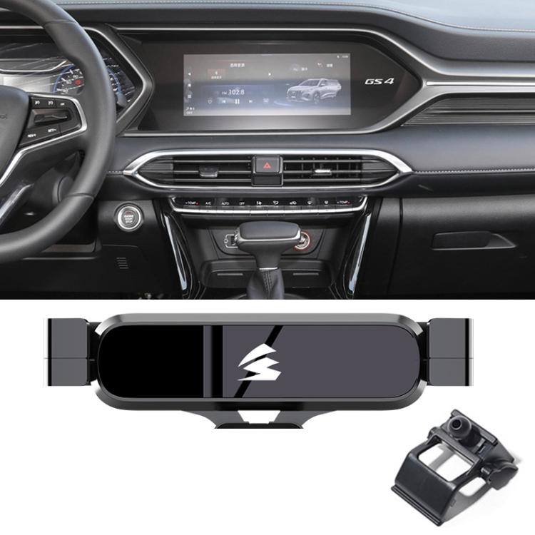 For Trumpchi GS4 2020-2022 Car Air Vent Metal Gravity Phone Holder Mount - Black