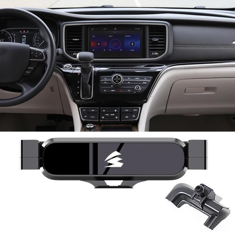 For Trumpchi GM8 2017-2020 / M8 Car Air Vent Metal Gravity Phone Holder Mount - Black
