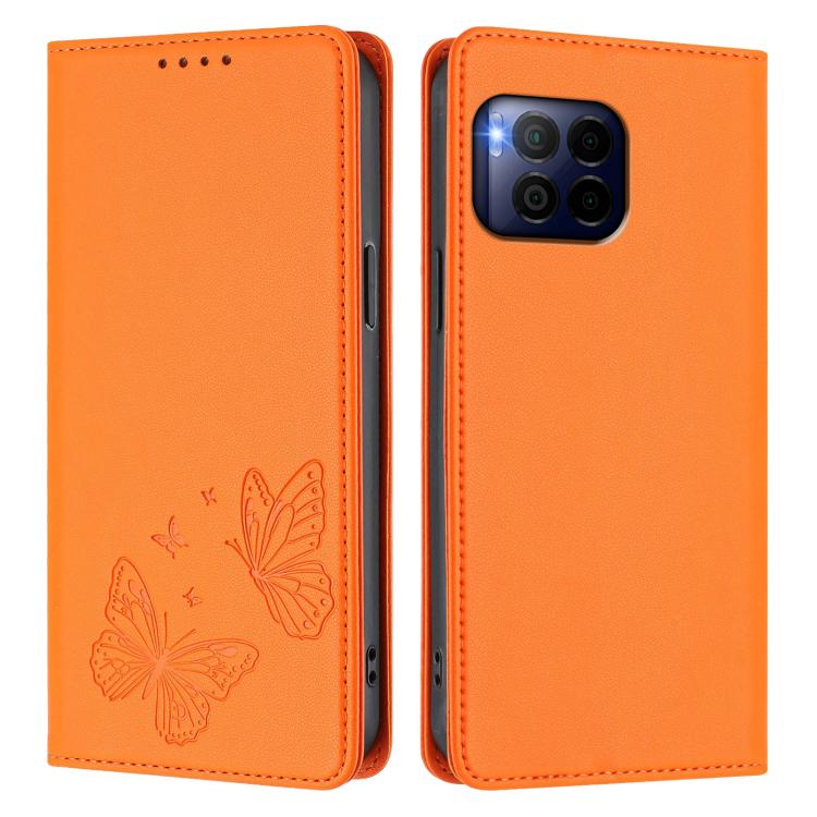 For T-Mobile REVVL 7 Pro 5G / T Phone 2 Pro 5G Strong Magnetic Dual Butterfly RFID Vegan Leather Phone Case