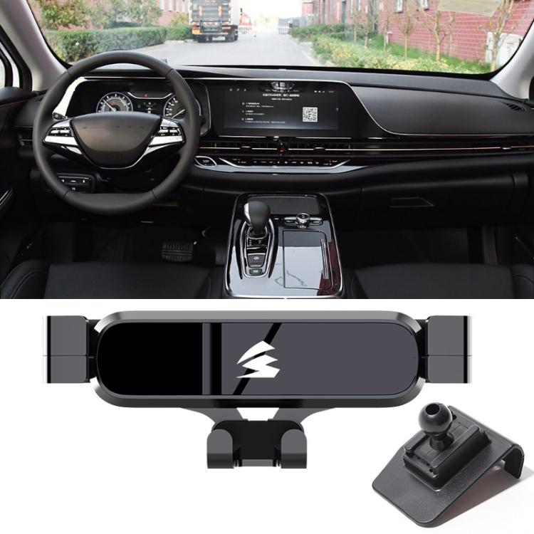 For GAC AION S 2019–2023 Car Air Vent Metal Gravity Phone Holder Mount - Black