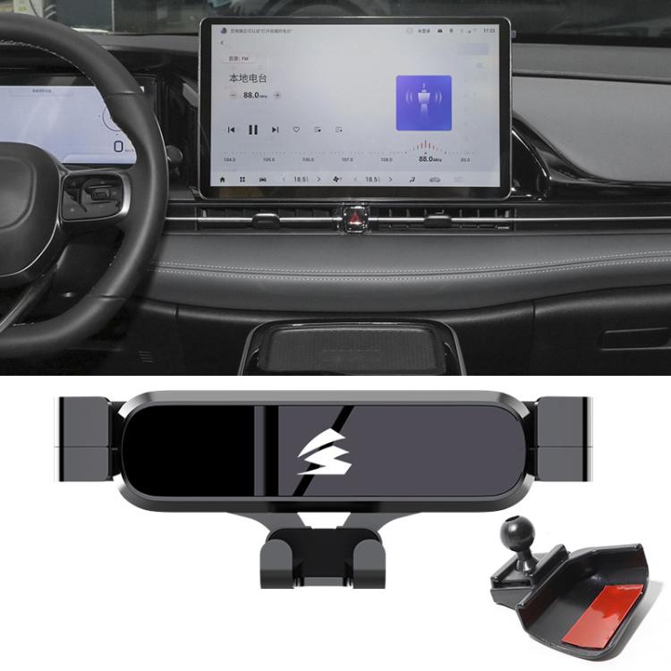For GAC AION S Plus 2021–2023 Car Air Vent Metal Gravity Phone Holder Mount - Black