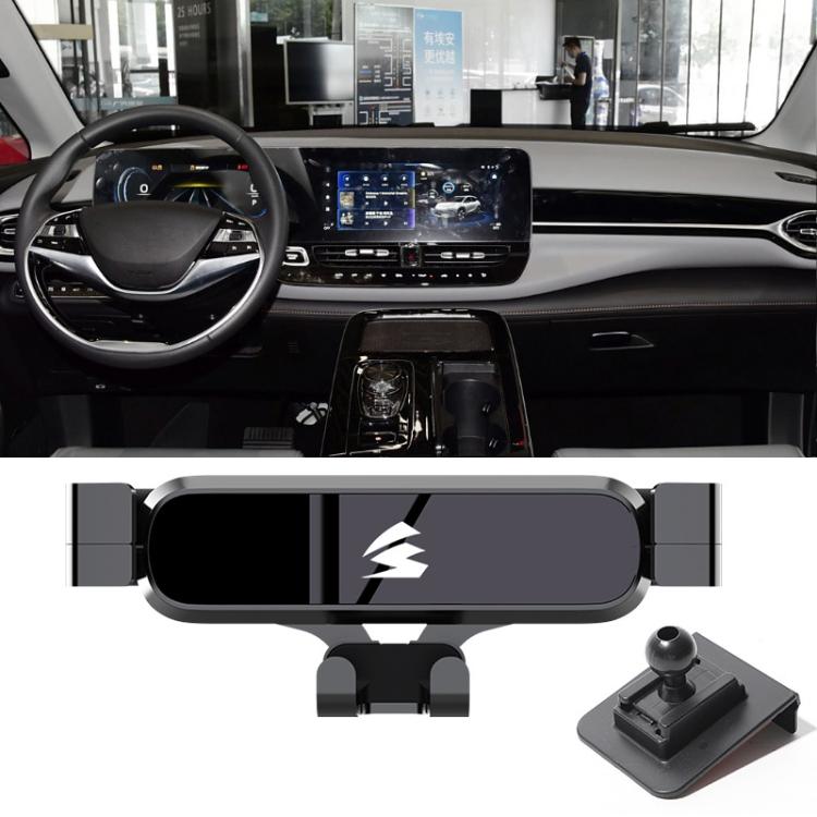 For GAC AION V 2020–2021 Car Air Vent Metal Gravity Phone Holder Mount - Black