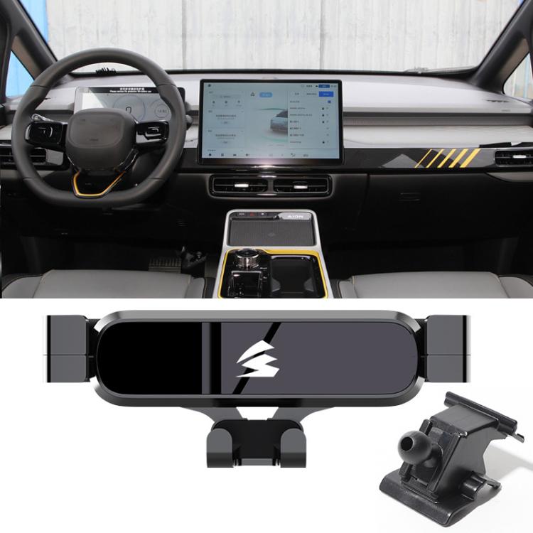 For GAC AION Y 2021-2022 Car Air Vent Metal Gravity Phone Holder Mount - Black