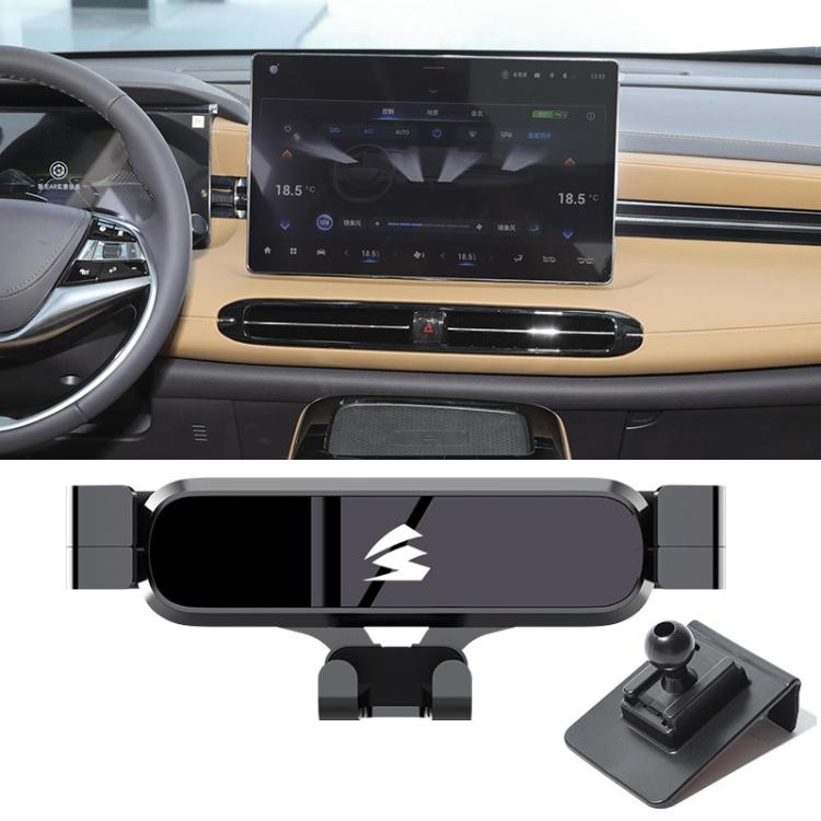 For GAC AION LX 2019–2022 Car Air Vent Metal Gravity Phone Holder Mount - Black