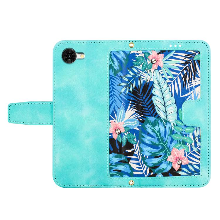 For ZTE nubia S2R Floral Pattern Leather Phone Case with Lanyard