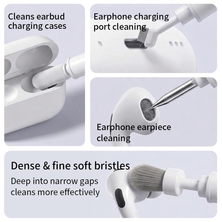 5 in 1 Multifunctional Earphone Cleaning Kit - White