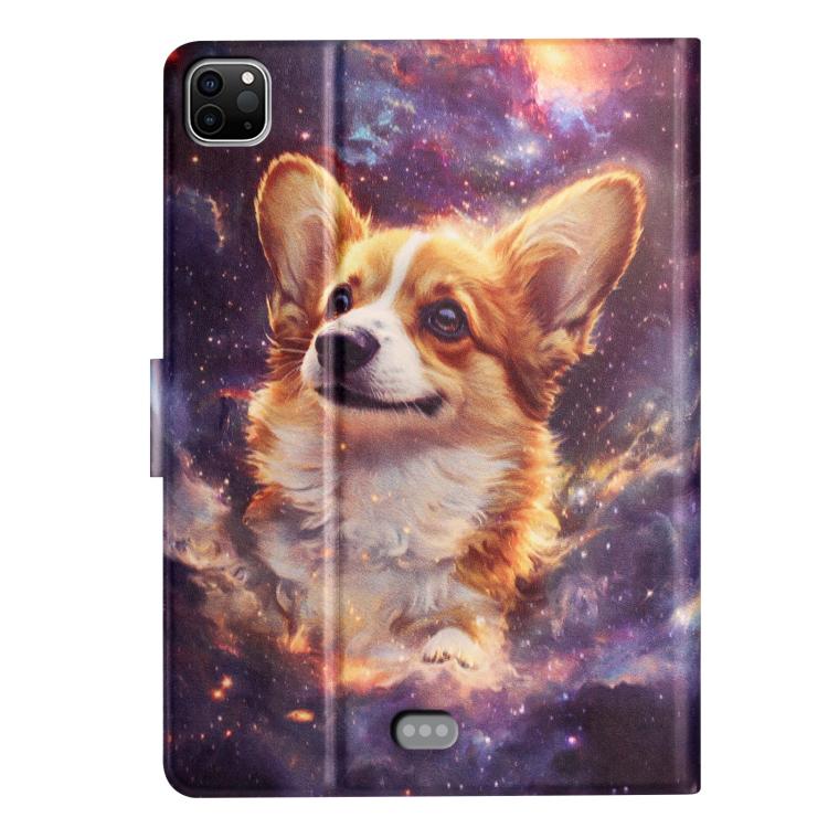 For iPad Air 11 2026 / 2025 / 2024 Litchi Texture Voltage Painted Vegan Leather Smart Tablet Case