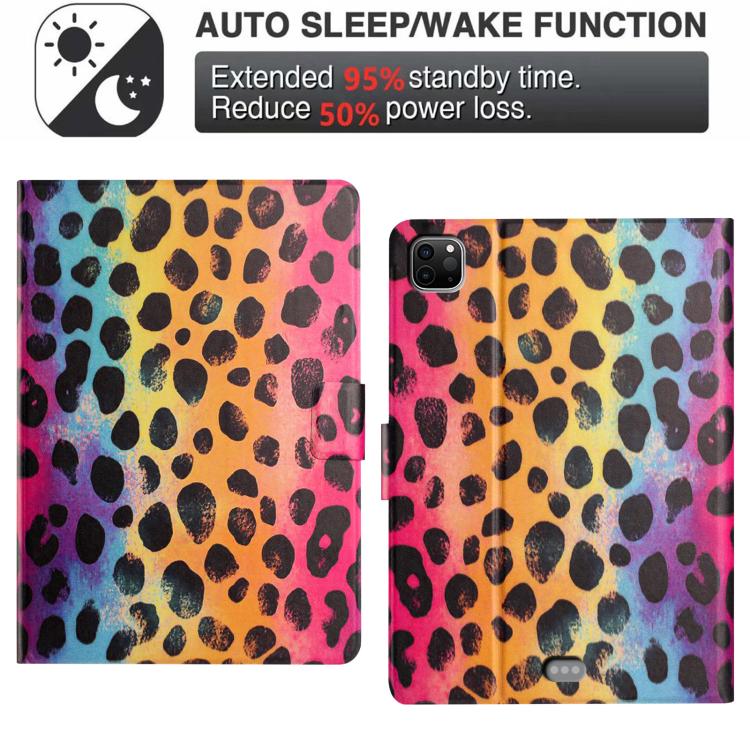 For iPad Air 11 2026 / 2025 / 2024 Litchi Texture Voltage Painted Vegan Leather Smart Tablet Case