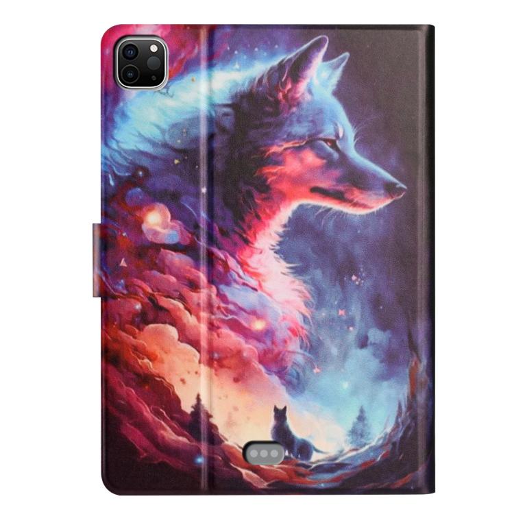 For iPad Air 11 2026 / 2025 / 2024 Litchi Texture Voltage Painted Vegan Leather Smart Tablet Case