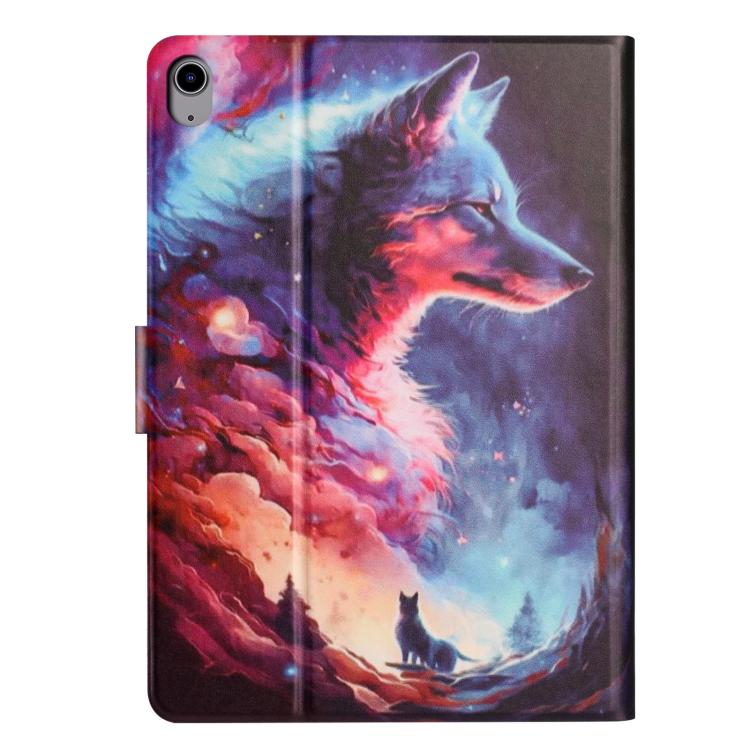 For iPad 2025 / 2022 Litchi Texture Voltage Painted Vegan Leather Smart Tablet Case