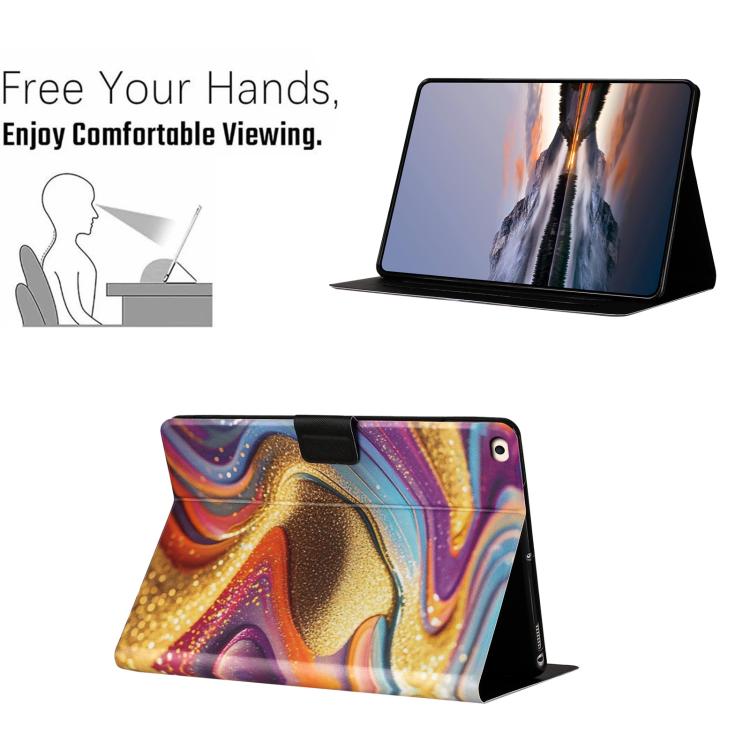 For iPad mini 5 / 4 / 3 / 2 / 1 Litchi Texture Voltage Painted Vegan Leather Smart Tablet Case
