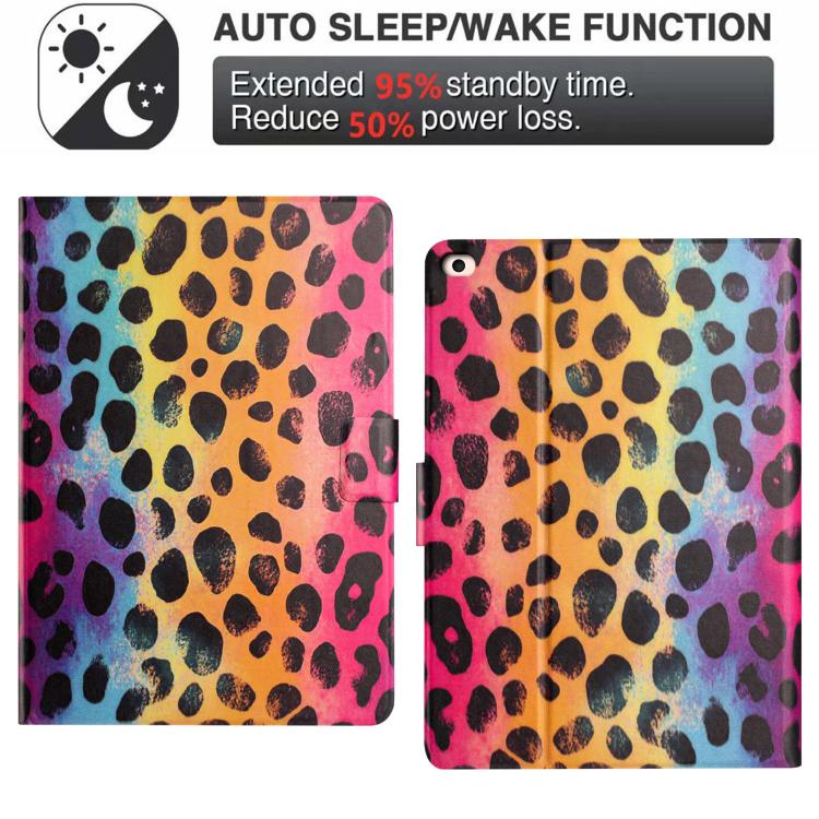 For iPad mini 5 / 4 / 3 / 2 / 1 Litchi Texture Voltage Painted Vegan Leather Smart Tablet Case
