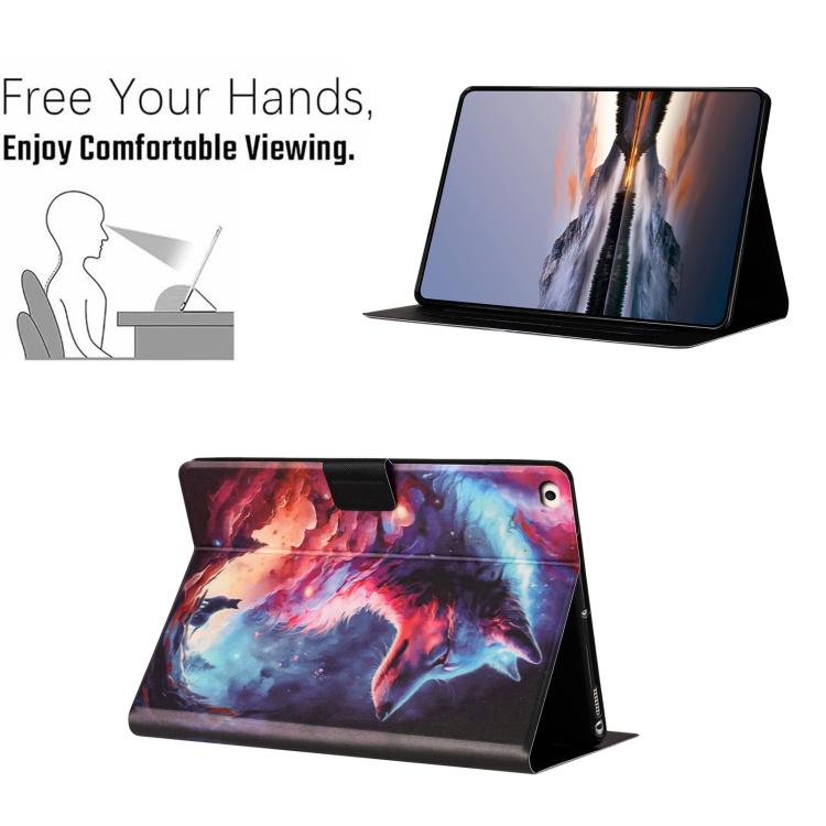 For iPad mini 5 / 4 / 3 / 2 / 1 Litchi Texture Voltage Painted Vegan Leather Smart Tablet Case