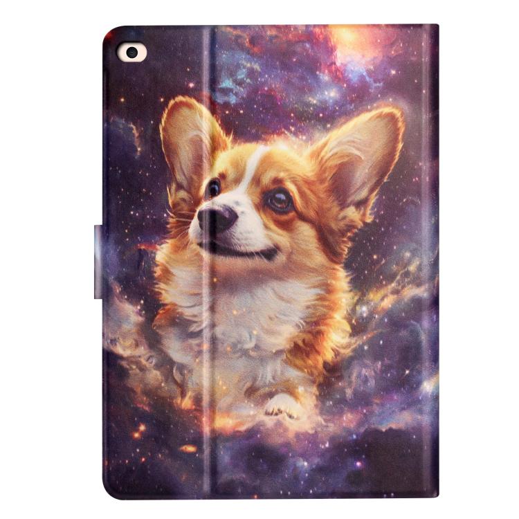 For iPad 9.7 2018 / 2017 Litchi Texture Voltage Painted Vegan Leather Smart Tablet Case