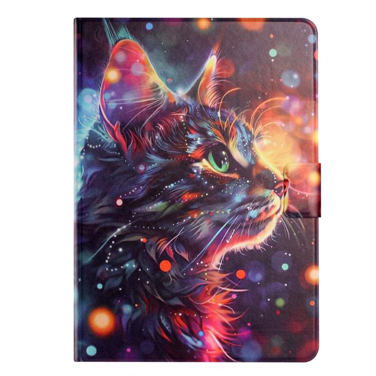 For iPad 9.7 2018 / 2017 Litchi Texture Voltage Painted Vegan Leather Smart Tablet Case