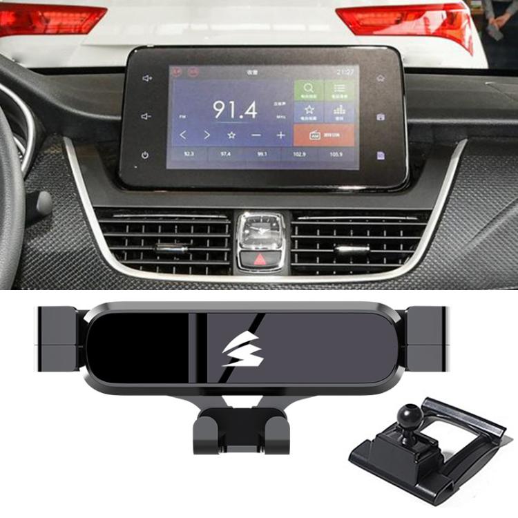 For BAOJUN 730 2017–2021 Car Air Vent Metal Gravity Phone Holder Mount - Black