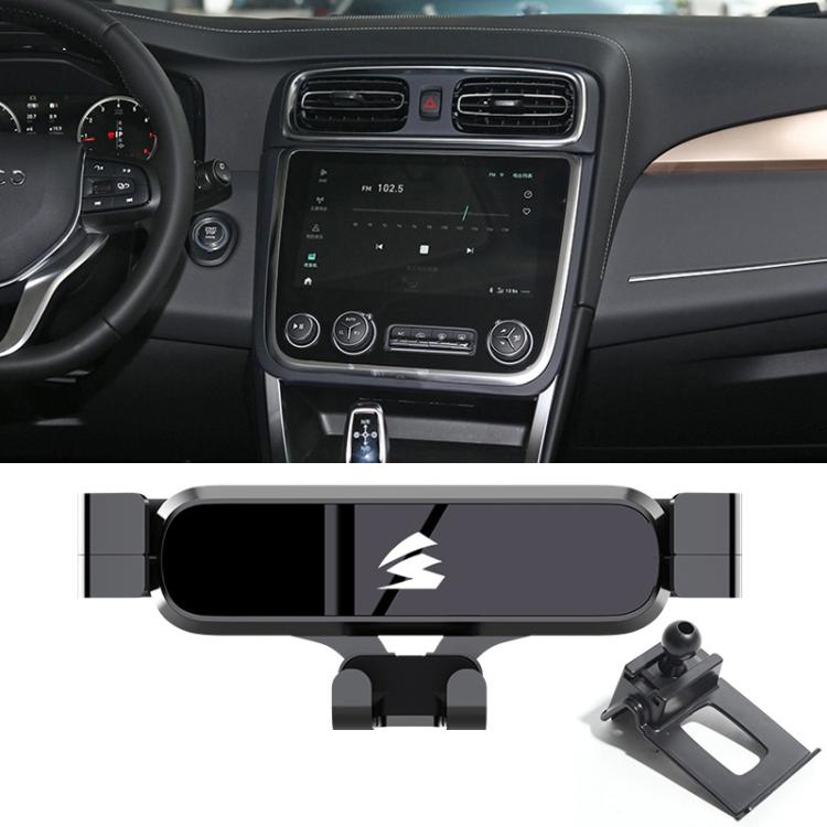 For Geely LYNK & CO 01 2017-2020 Car Air Vent Metal Gravity Phone Holder Mount - Black
