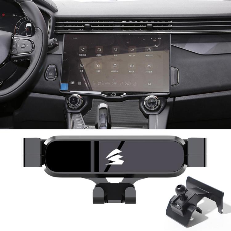 For Geely LYNK & CO 01 2021-2024 Car Air Vent Metal Gravity Phone Holder Mount - Black