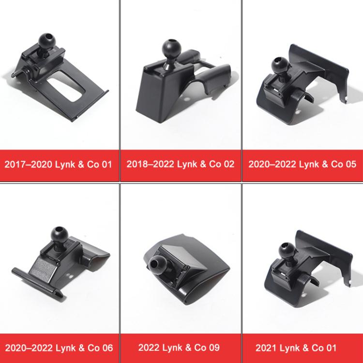 For Geely LYNK & CO 01 2017-2020 Car Air Vent Metal Gravity Phone Holder Mount - Black