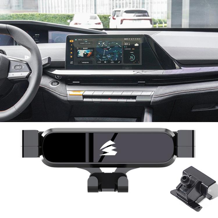 For Changan UNI-V 2022-2024 Car Air Vent Metal Gravity Phone Holder Mount - Black