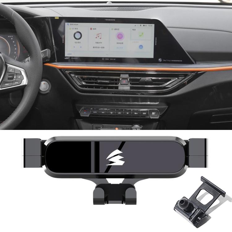 For Changan Oshan X5 2021-2022 Car Air Vent Metal Gravity Phone Holder Mount - Black