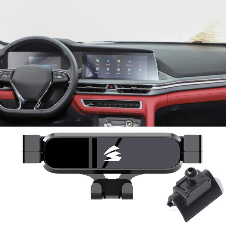 For Changan Oshan X7 2020–2021 Car Air Vent Metal Gravity Phone Holder Mount - Black