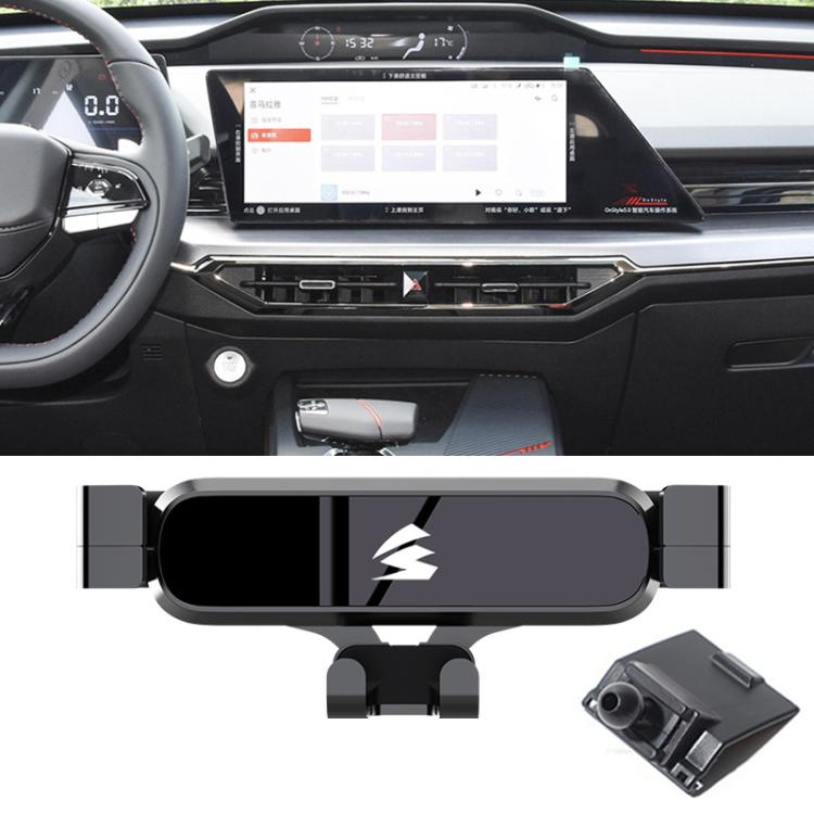 For Changan Oshan Z6 2022–2023 Car Air Vent Metal Gravity Phone Holder Mount - Black