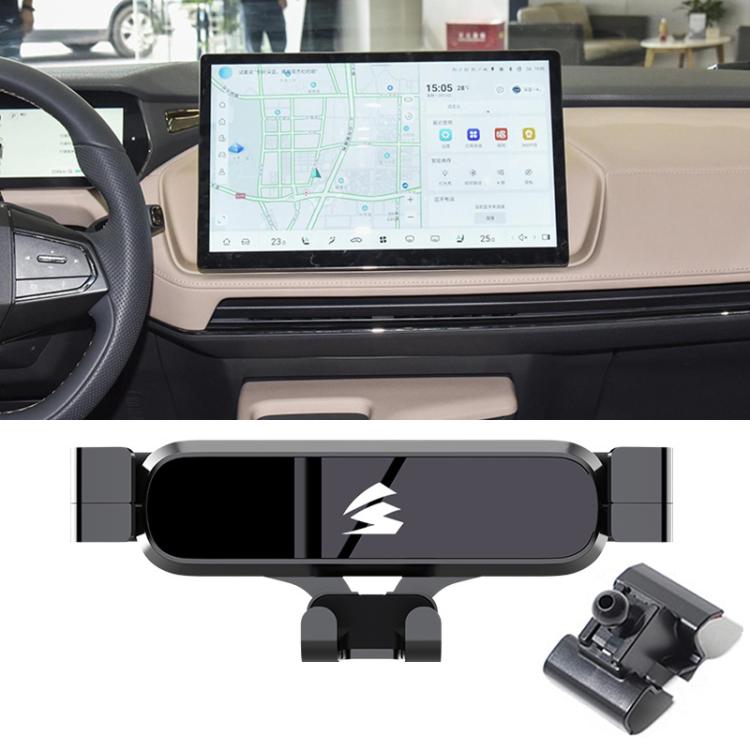 For Changan Deepal SL03 2022 Car Air Vent Metal Gravity Phone Holder Mount - Black