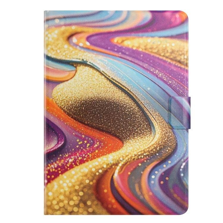 For Lenovo Tab M11 / Xiaoxin Pad 11 2024 Litchi Texture Voltage Painted Vegan Leather Smart Tablet Case