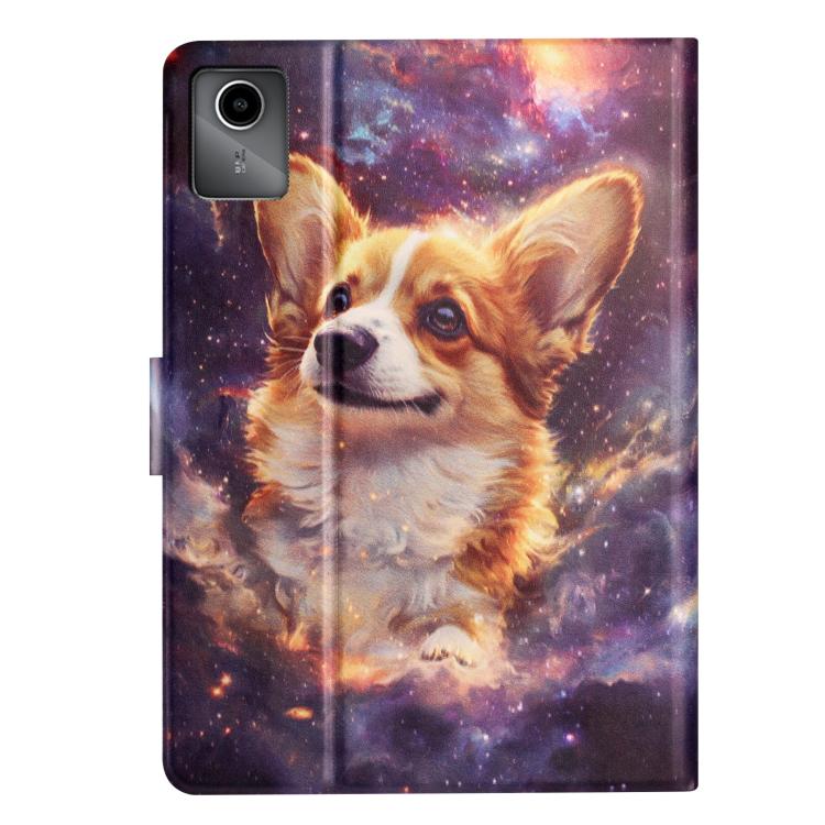 For Lenovo Xiaoxin Pad 11 2025 Litchi Texture Voltage Painted Vegan Leather Smart Tablet Case