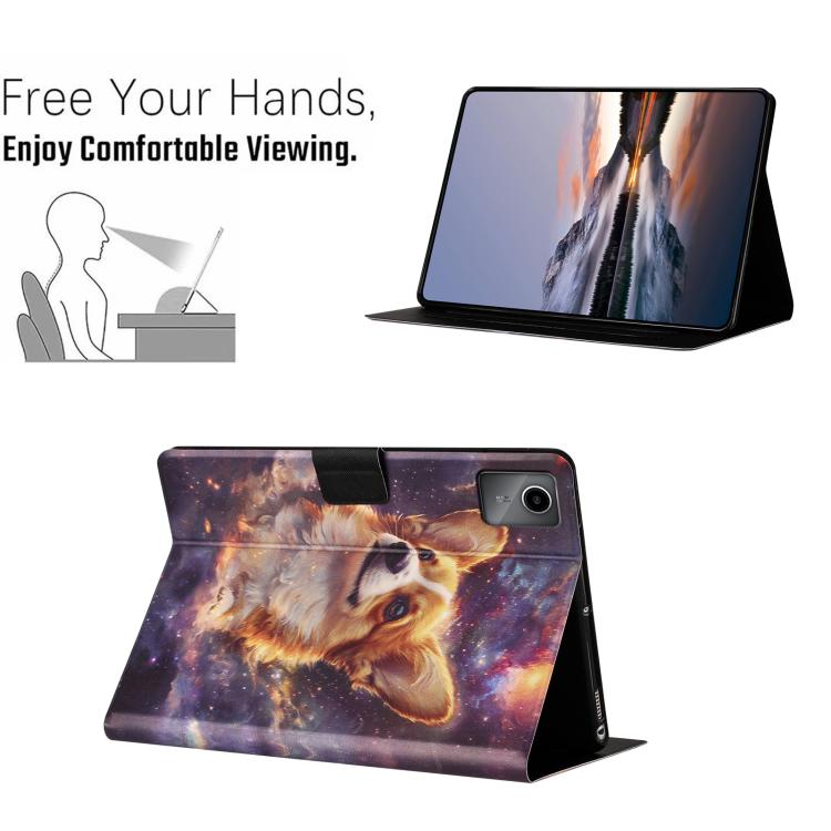 For Lenovo Xiaoxin Pad 11 2025 Litchi Texture Voltage Painted Vegan Leather Smart Tablet Case