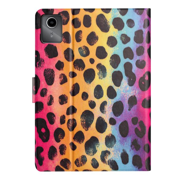 For Lenovo Xiaoxin Pad 11 2025 Litchi Texture Voltage Painted Vegan Leather Smart Tablet Case