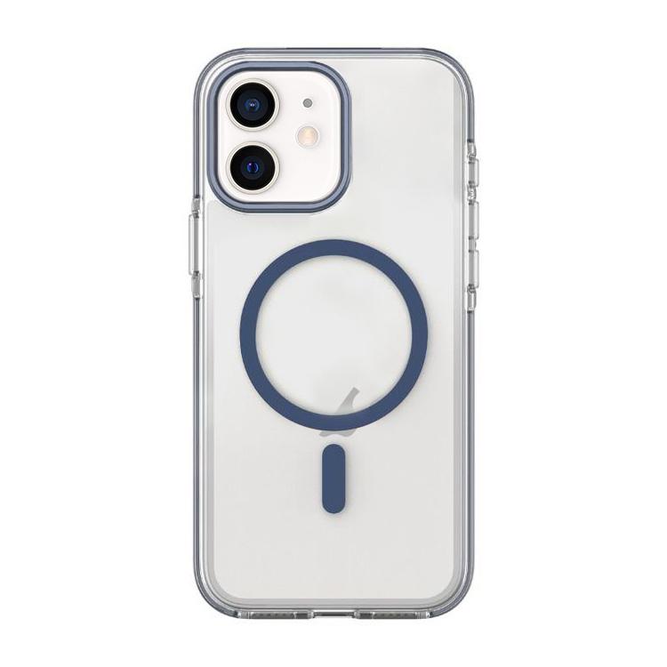 For iPhone 12 / 12 Pro Dual-Color PC Hybrid TPU Magnetic Phone Case