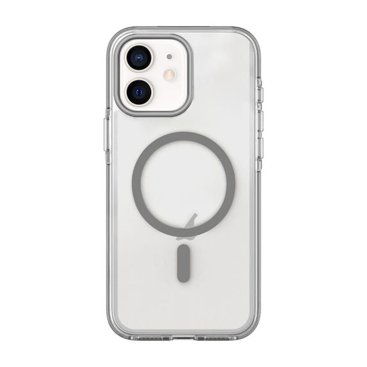 For iPhone 12 / 12 Pro Dual-Color PC Hybrid TPU Magnetic Phone Case