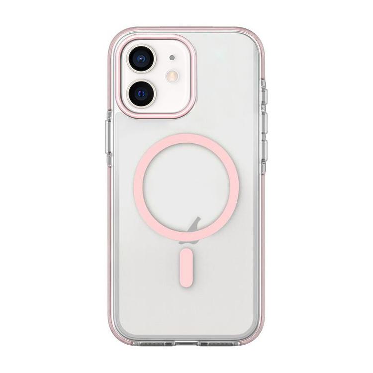 For iPhone 12 / 12 Pro Dual-Color PC Hybrid TPU Magnetic Phone Case