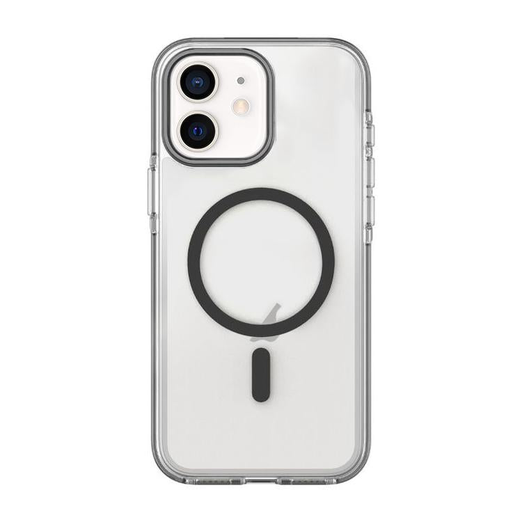 For iPhone 12 / 12 Pro Dual-Color PC Hybrid TPU Magnetic Phone Case