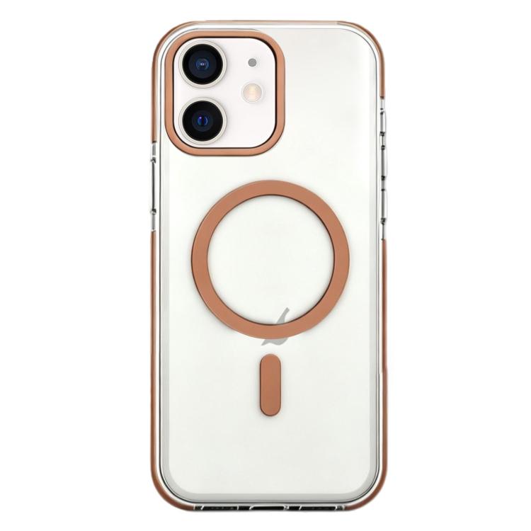 For iPhone 12 / 12 Pro Dual-Color PC Hybrid TPU Magnetic Phone Case