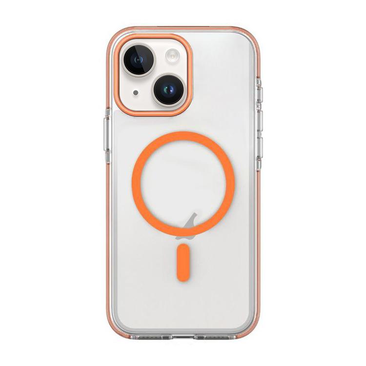 For iPhone 14 / 13 Dual-Color PC Hybrid TPU Magnetic Phone Case