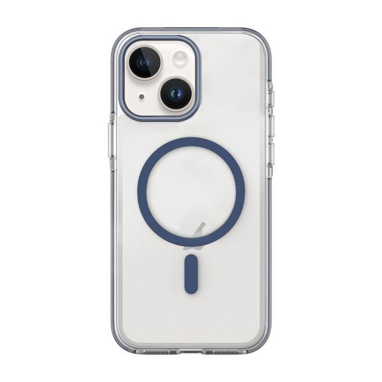 For iPhone 14 / 13 Dual-Color PC Hybrid TPU Magnetic Phone Case
