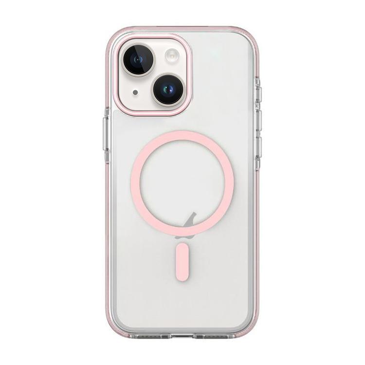 For iPhone 14 / 13 Dual-Color PC Hybrid TPU Magnetic Phone Case