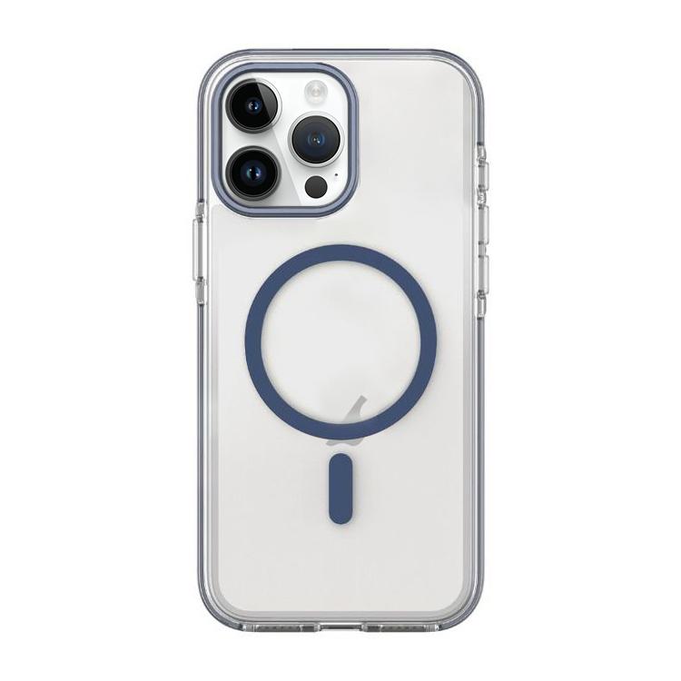 For iPhone 13 Pro Max Dual-Color PC Hybrid TPU Magnetic Phone Case