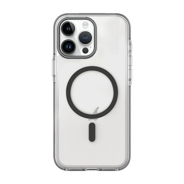 For iPhone 13 Pro Max Dual-Color PC Hybrid TPU Magnetic Phone Case
