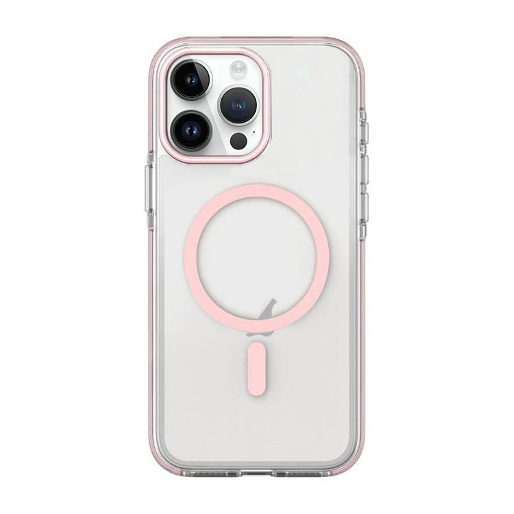 For iPhone 14 Pro Dual-Color PC Hybrid TPU Magnetic Phone Case