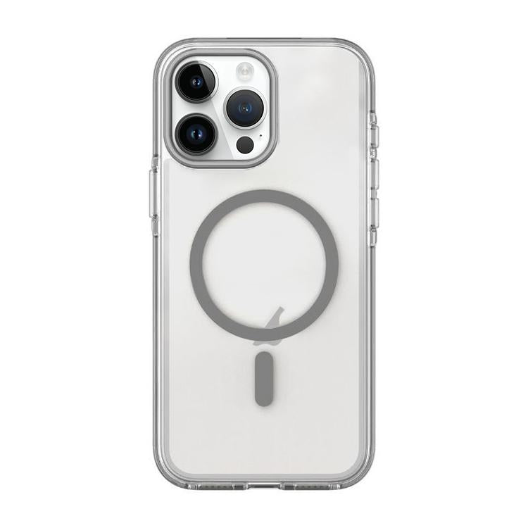 For iPhone 14 Pro Max Dual-Color PC Hybrid TPU Magnetic Phone Case