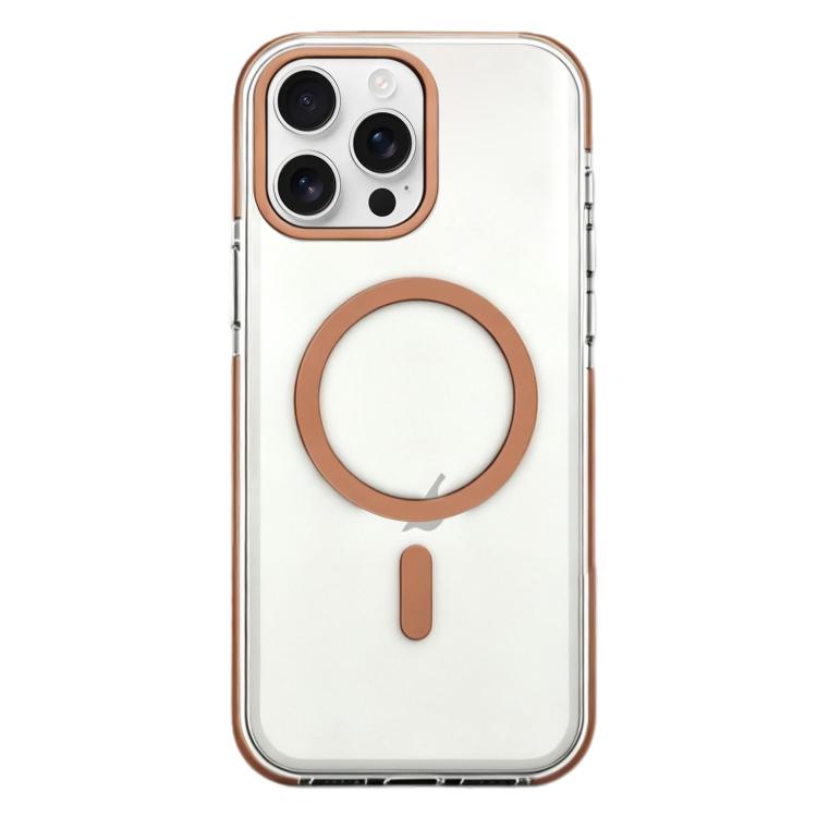 For iPhone 14 Pro Max Dual-Color PC Hybrid TPU Magnetic Phone Case