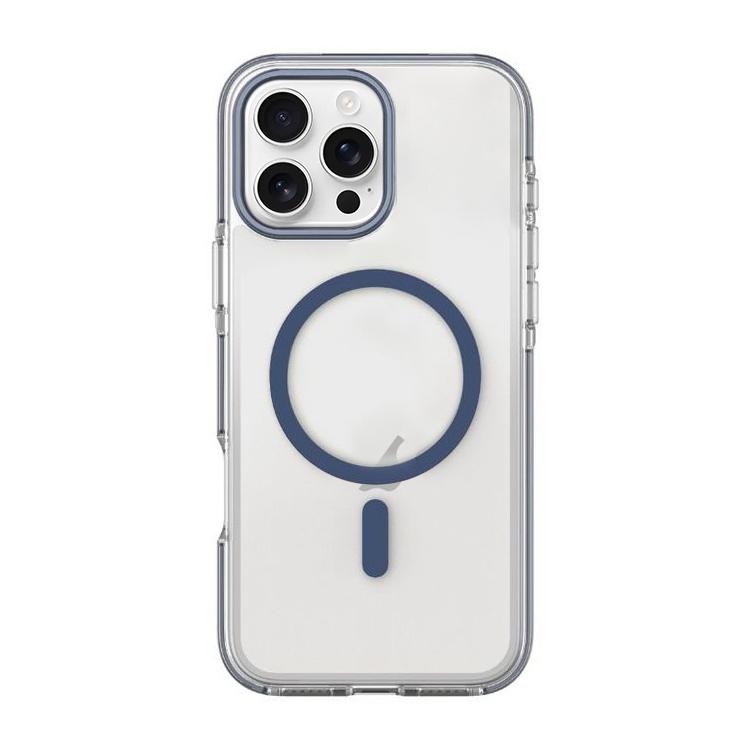 For iPhone 16 Pro Dual-Color PC Hybrid TPU Magnetic Phone Case