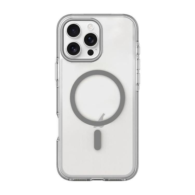 For iPhone 16 Pro Max Dual-Color PC Hybrid TPU Magnetic Phone Case