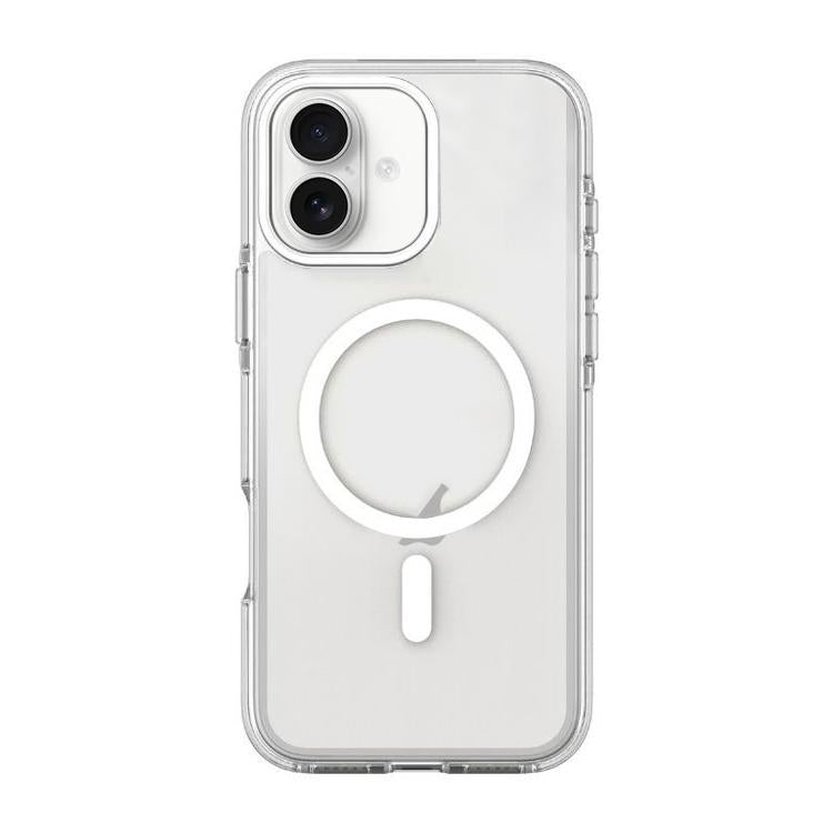 For iPhone 17 Dual-Color PC Hybrid TPU Magnetic Phone Case