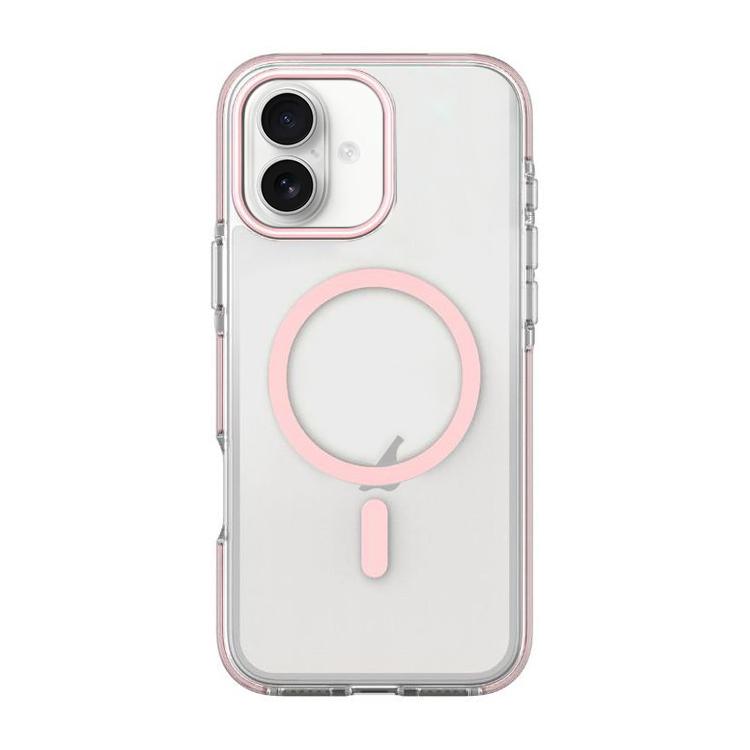 For iPhone 17 Dual-Color PC Hybrid TPU Magnetic Phone Case