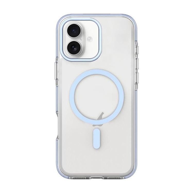 For iPhone 17 Dual-Color PC Hybrid TPU Magnetic Phone Case